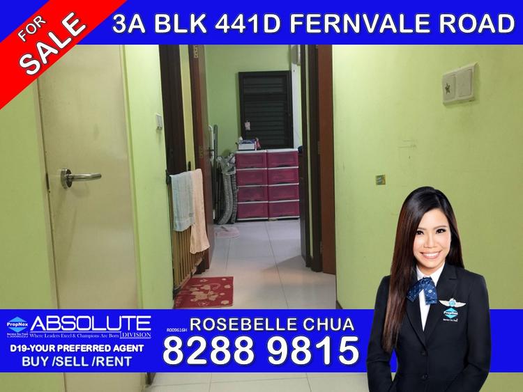 Blk 441D Fernvale Road (Sengkang), HDB 3 Rooms #132327872